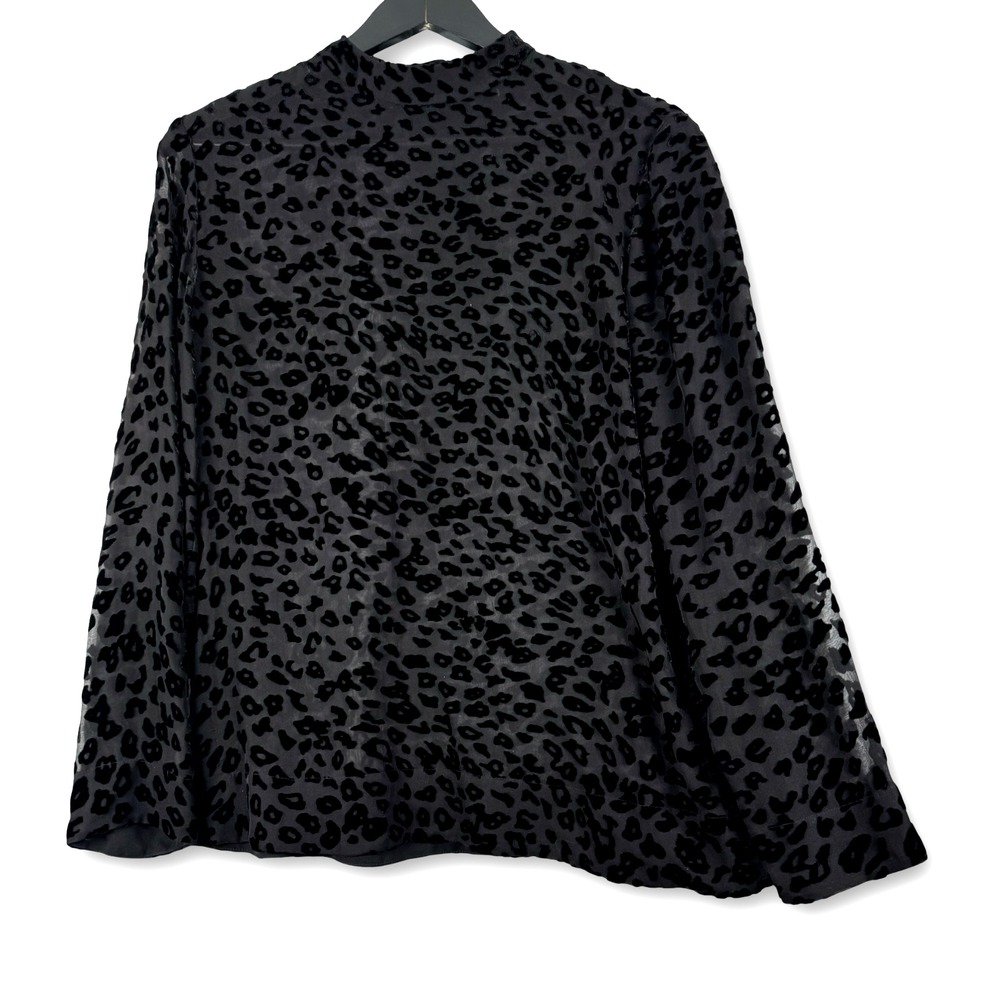 Rag & Bone Womens Cute Burnout Black Luxury Designer Shirt Top Blouse Sz S Small
